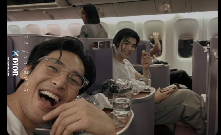 apo uploaded photo of mileapo on jan 21 2025 on the flight to #MileApoDiorWinter25